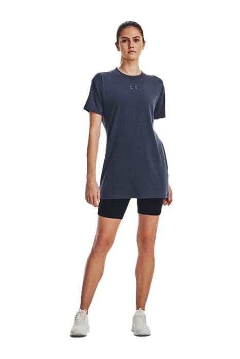 Ua Logo Extended Ss Kadın T-Shirt - 1376745 Gri - 2