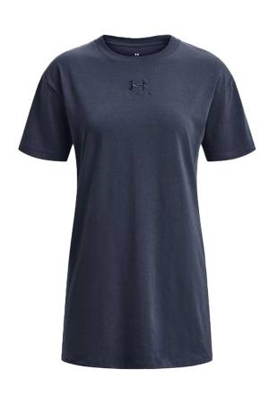 Ua Logo Extended Ss Kadın T-Shirt - 1376745 Gri - 3