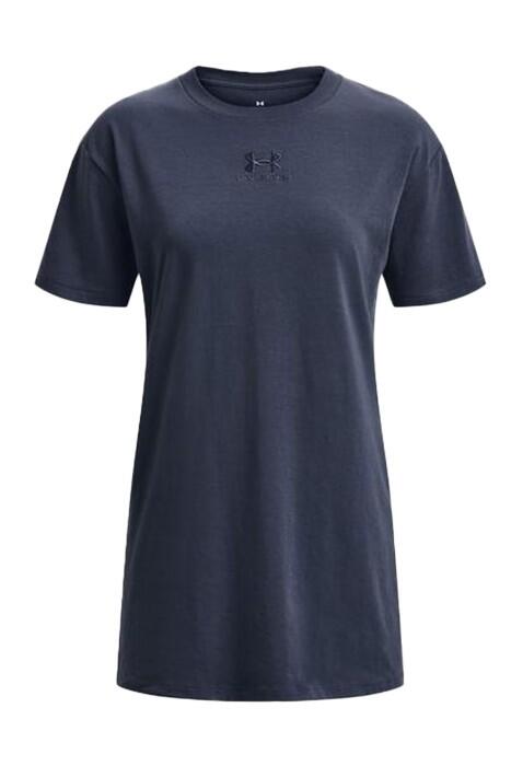 Ua Logo Extended Ss Kadın T-Shirt - 1376745 Gri - 3