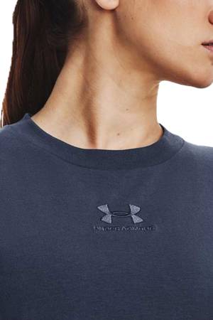 Ua Logo Extended Ss Kadın T-Shirt - 1376745 Gri - 5