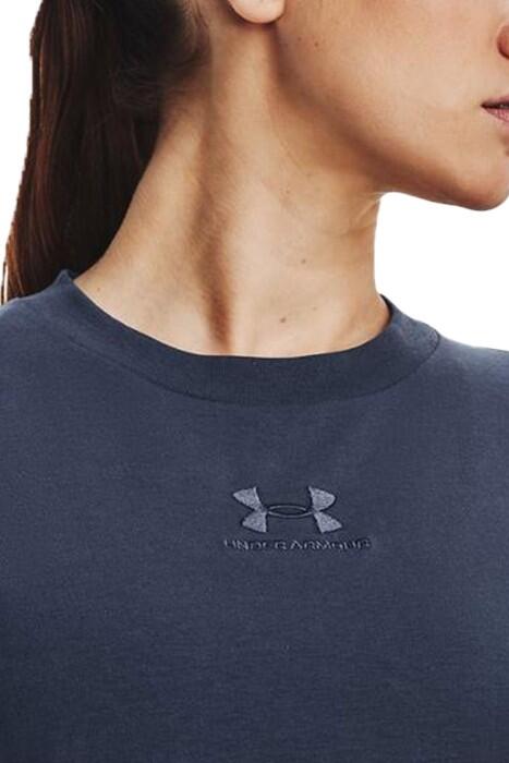Ua Logo Extended Ss Kadın T-Shirt - 1376745 Gri - 5