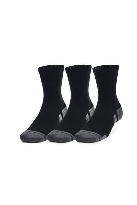 Ua Performance Cotton 3'lü Mid Unisex Çorap - 1379530 Siyah - 3