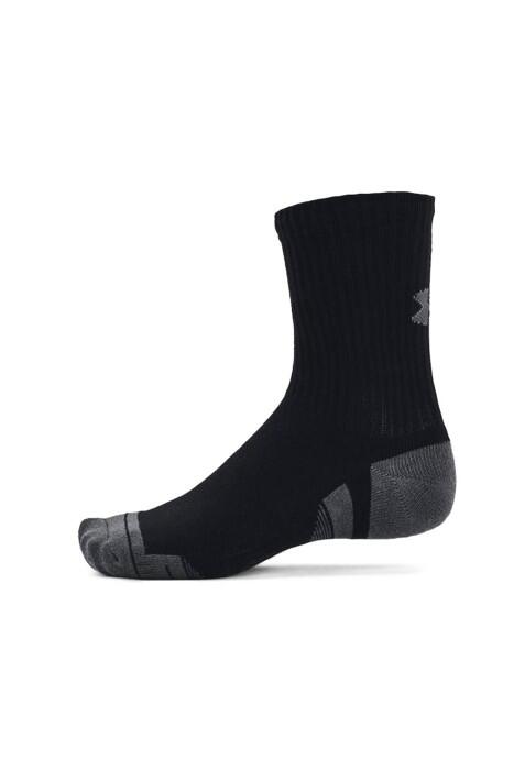 Ua Performance Cotton 3'lü Mid Unisex Çorap - 1379530 Siyah - 4