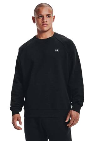 Ua Rival Fleece Crew Erkek Spor SweatShirt - 1357096 Siyah - Under Armour