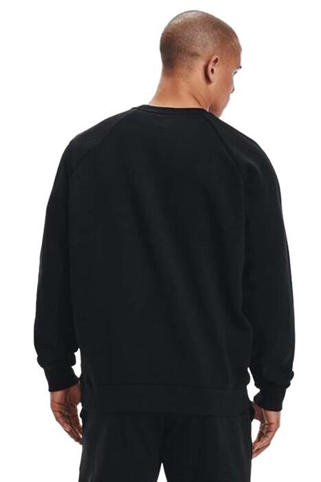 Ua Rival Fleece Crew Erkek Spor SweatShirt - 1357096 Siyah - 2