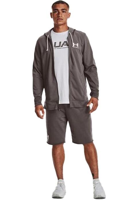 Ua Rival Terry Lc Fz Erkek SweatShirt - 1370409 Gri - 3