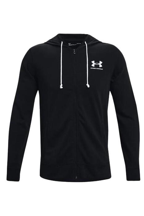 Ua Rival Terry Lc Fz Erkek SweatShirt - 1370409 Siyah - 4