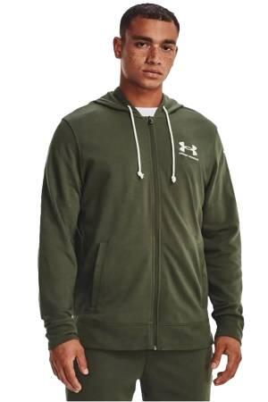 Ua Rival Terry Lc Fz Erkek SweatShirt - 1370409 Yeşil - Under Armour