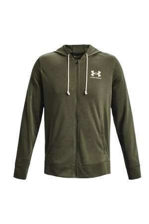 Ua Rival Terry Lc Fz Erkek SweatShirt - 1370409 Yeşil - 4
