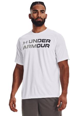Ua Tech 2.0 Gradient Ss Erkek T-Shirt - 1373425 Beyaz - Under Armour