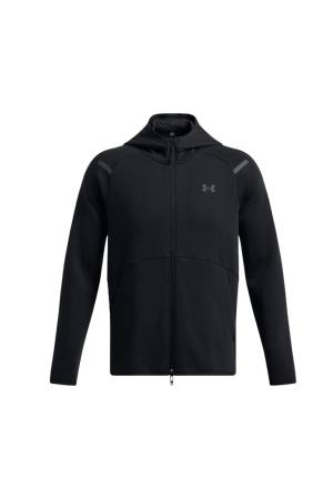 Ua Unstoppable Fleece Erkek Kapüşonlu Ceket - 1389352 Siyah - 3