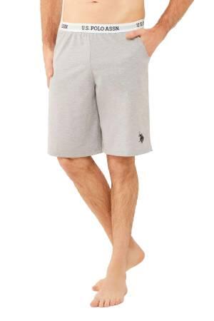 U.S. Polo Assn. Erkek Short - US.01.18473 Gri Melanj - U.S. Polo Assn.