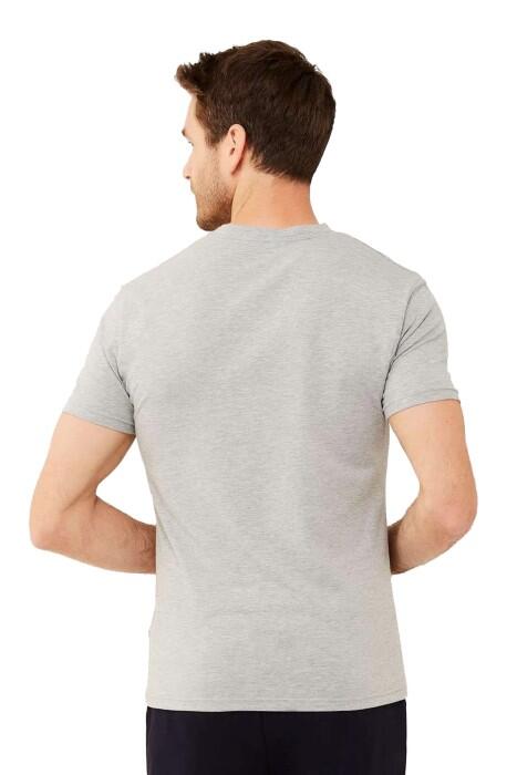 U.S. Polo Assn. Erkek T-Shirt - US.01.18466 Gri Melanj - 2