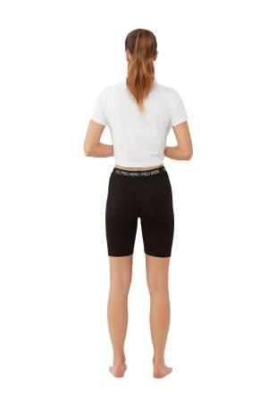 U.S. Polo Assn. Kadın Kısa Tayt - US.01.16607 Siyah - 3