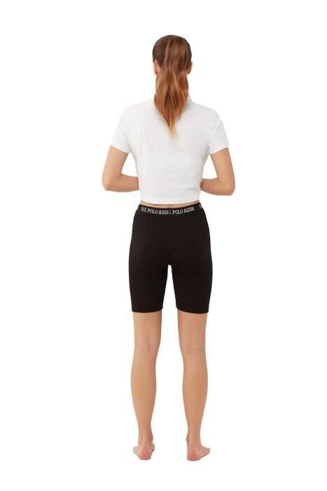 U.S. Polo Assn. Kadın Kısa Tayt - US.01.16607 Siyah - 3