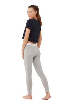 U.S. Polo Assn. Kadın Tayt - US.01.16605 Gri Melanj - 3