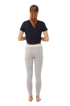 U.S. Polo Assn. Kadın Tayt - US.01.16605 Gri Melanj - 4