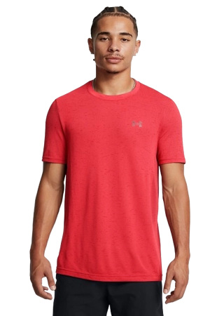 Vanish Seamless Ss Erkek T-Shirt - 1382801 Kırmızı - Under Armour