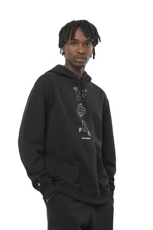 Worthy Erkek Kapüşonlu SweatShirt - LC2286800 Siyah - Salomon