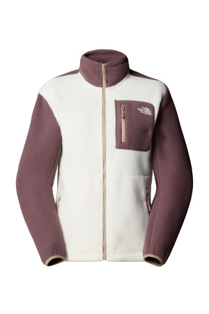Yumiori Kadın Tam Fermuarlı Ceket - NF0A8E88 Beyaz/Bordo - The North Face